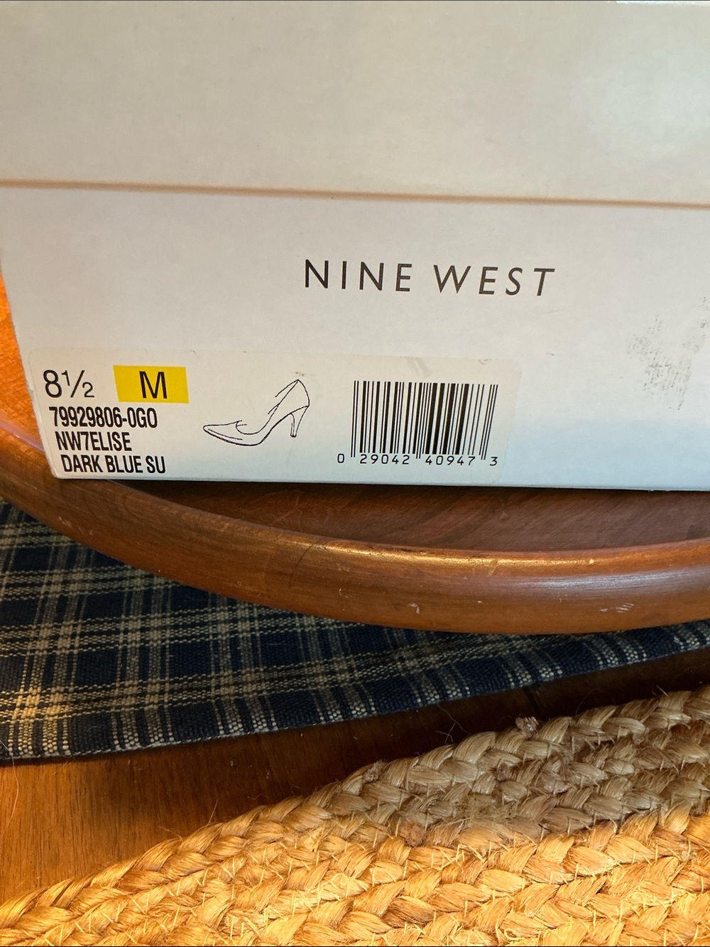 Nine West Dark Blue Suede Shoes - Picture 5 of 5
